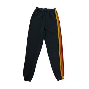 Aviator Nation Kids 5 Stripe Sweatpants - Boys - Charcoal - Size 10